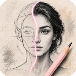 Ikon Sketch Steps: AI Loomis Draw